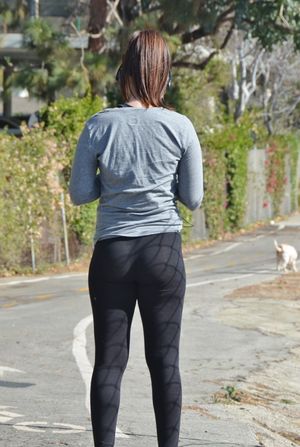 Jogger takes a break