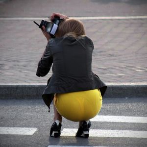 There is a whole lot of sexiness going on under that skirt.Â  Take a close look.