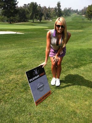 Technically she could sponsor 3 holes&#8230;.