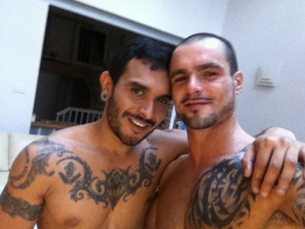 gay pornstar "Issac Jones" & "Lucio Saints".
