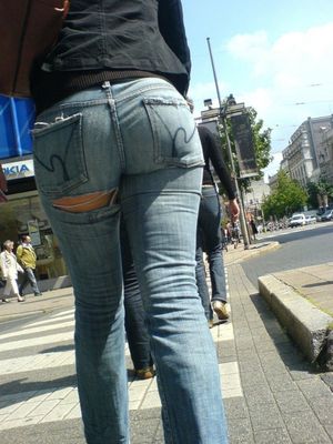 That ass is tore up!Â Â  Love the angle, and the proximity to the target.Â Â  Definitely a StreetMeat CreepShot 10!