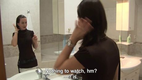 Incredible head fucking movie with a gorgeous ash brown mother