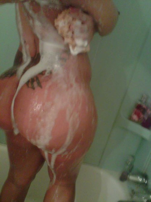 All lathered up