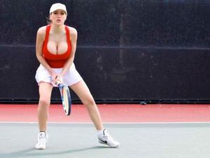 Jordan Carver is a natural at tennis, I think (16 Photos)