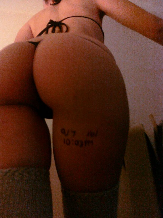 Beautiful butt in a hot picture