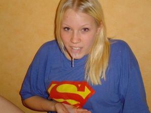 what I always wanted - supergirl with a mouthful!