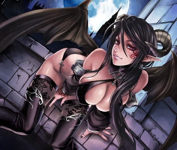 Fabulous brunette in a amazing hentai pic