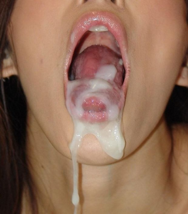 Amazing money shot photo with amazing brunette