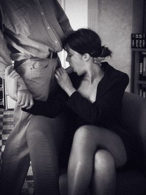 Stunning brunette lace in awesome sex costume photo