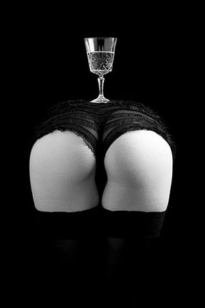 Superb booty stockings in incredible humor panties picture