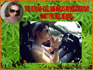 Amazing humor fun photo with a sexy blonde adult performer