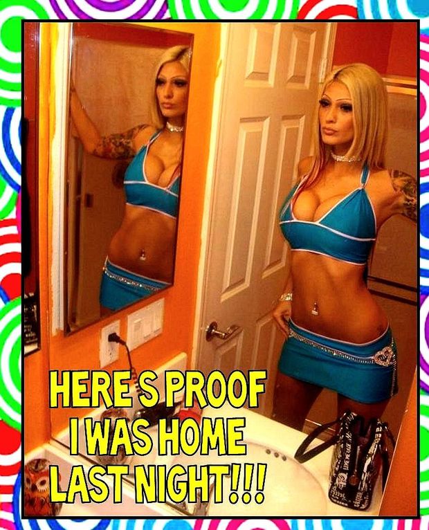 Hot blonde in a amazing funny picture