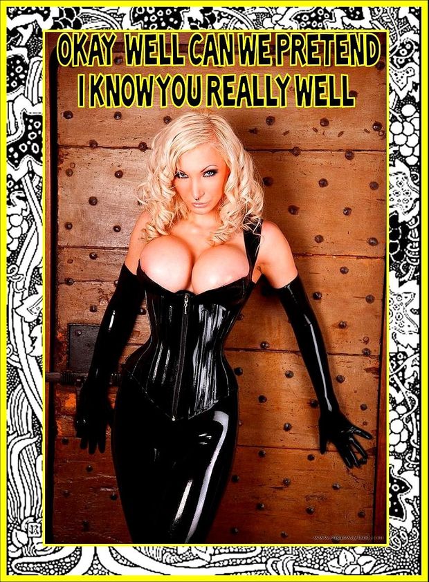 Lovely blonde in awesome humor photo