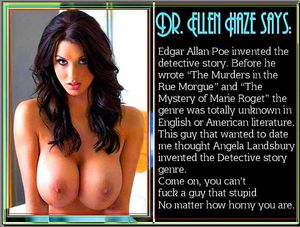 Awesome humor photo featuring stunning brunette boobs