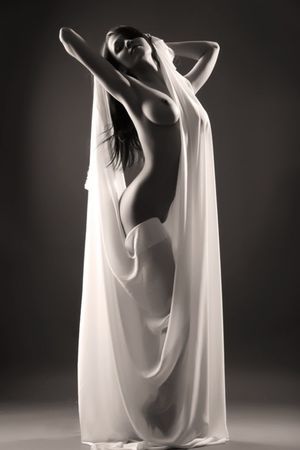 Superb hooters stockings in this hot picture