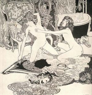 Beautiful lesbian in a incredible hentai classic photo