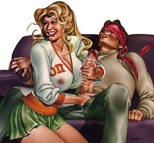 Hot hentai throwback pic with lovely blonde