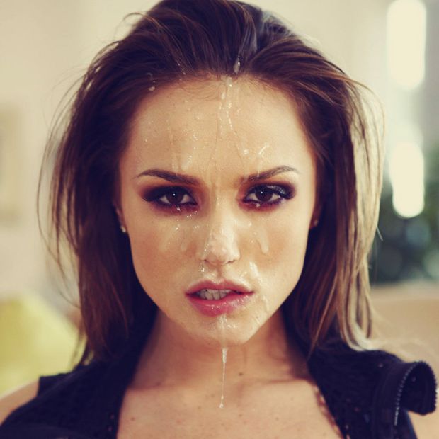 Incredible cumshot pic with amazing ash brown