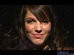 Fabulous lesbian brunette in this hot scene