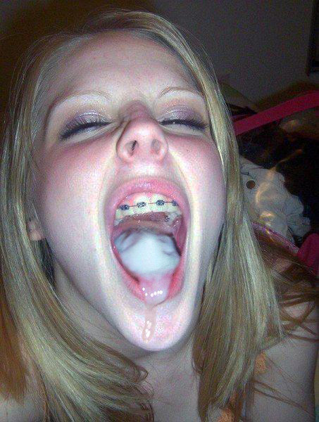 Superb teen in a awesome big load pic
