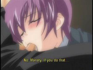 Anime teen babe giving the hottest blowjob