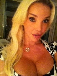Sexy cleavage.