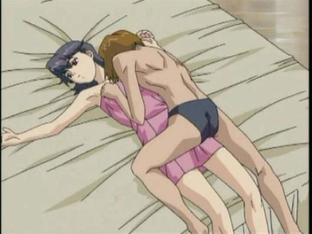 Sexy skinny anime teen getting fucked for the first time in her college dormitory