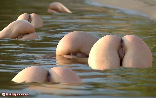 Fabulous butt in incredible funny vagina photo