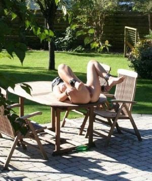 Stunning cougar in incredible bondage photo