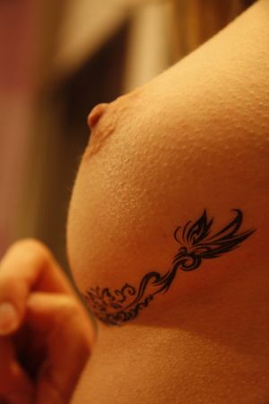 Inked boob