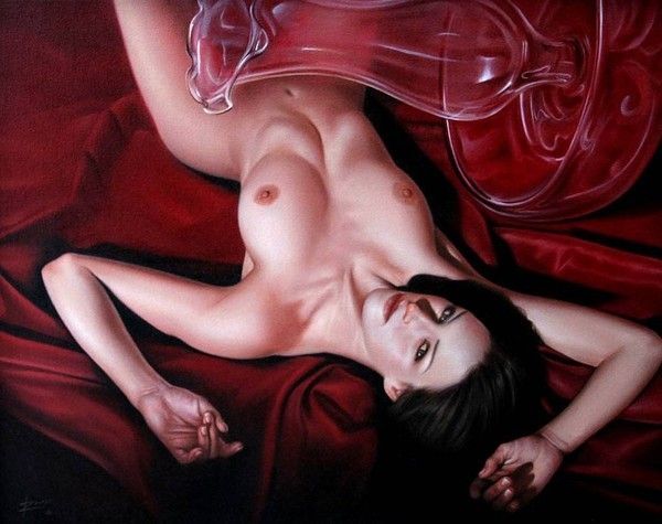 Hot photo with a beautiful brunette