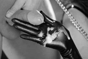 Incredible bdsm jizzed pic