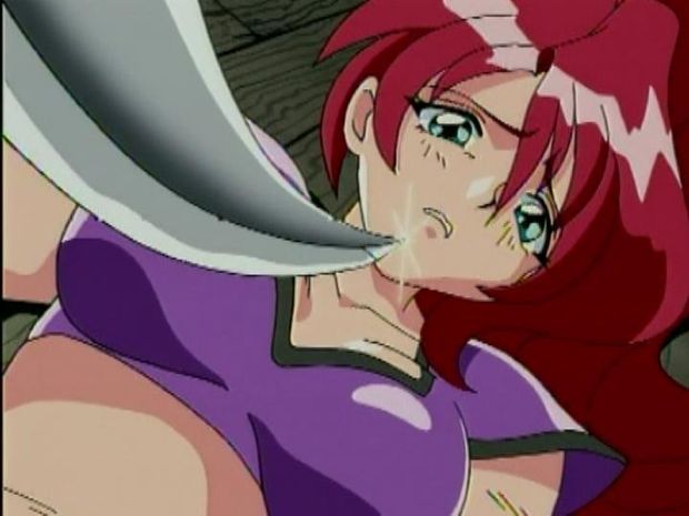 Big breasted redhead anime sluts gets caught by sadistic fucker who shoves his huge dick in this babe's every hole