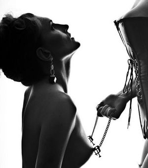 Fabulous lesbian in this hot bdsm pic