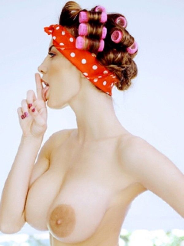 Beautiful ash brown jugs in hot funny pic