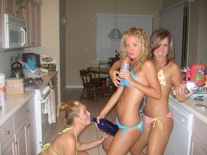 Incredible threesome photo with lovely teen