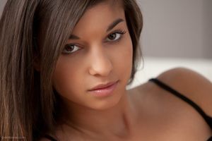 Incredible pic with sexy brunette