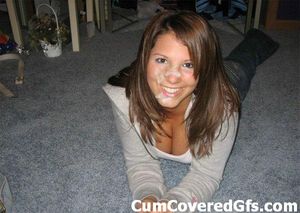 Beautiful teen in a amazing cumshot wife photo