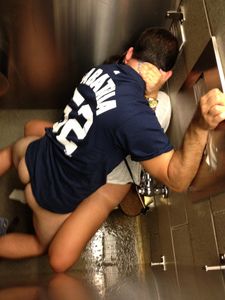 A Couple Humped In A Yankee Stadium Bathroom Stall For About Three Innings On Saturday For Everyone To See.. As people Watched And Cheered