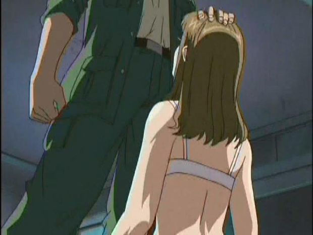 Innocent hentai bitch about to get a lesson on cock-sucking