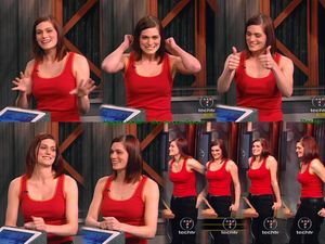 Morgan Webb red