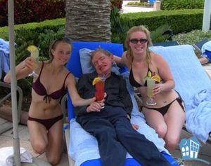 Stephen Hawking chillin'
