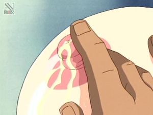 Hentai gigantic tit with a hard big nipple