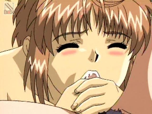 Hentai teen sucking her first cock