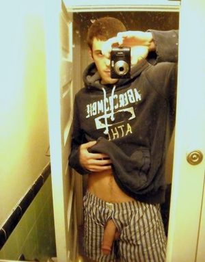 hanging through piss hole