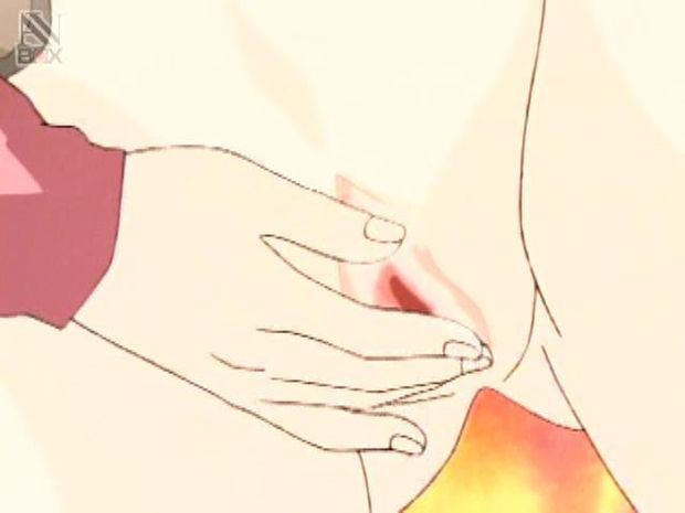 Tight hentai pussy getting rubbed and fingered