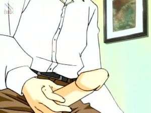 Huge hentai dick ready to fuck a tight anime pussy