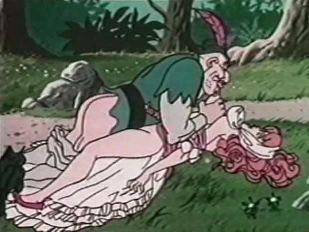 Adult vintage cartoons of funny but hot parodies of famous fairytales