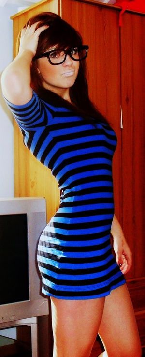 Hot girl next door photo with a lovely brunette