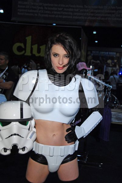 Aiden Ashley as a Stormtrooper